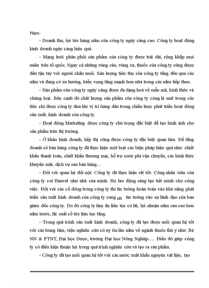 image for page Hoạt động của công ty Cổ phần Dược và Vật tư thú y (HANVET).