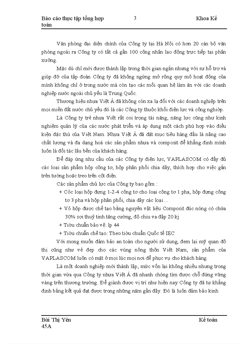 image for page Đặc điểm kế toán công ty tnhh nhựa và composit việt á