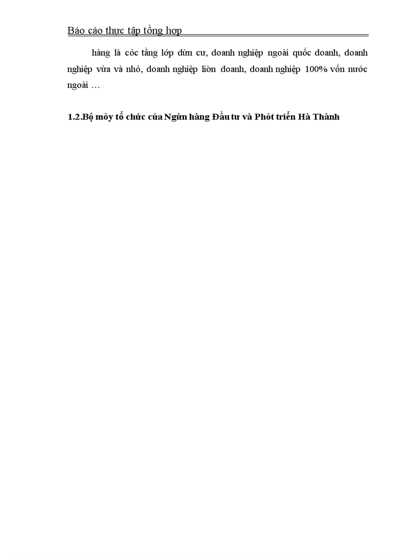 image for page Giải pháp nhằm phát triển tốt hơn hoạt động của BIDV Hà Thành