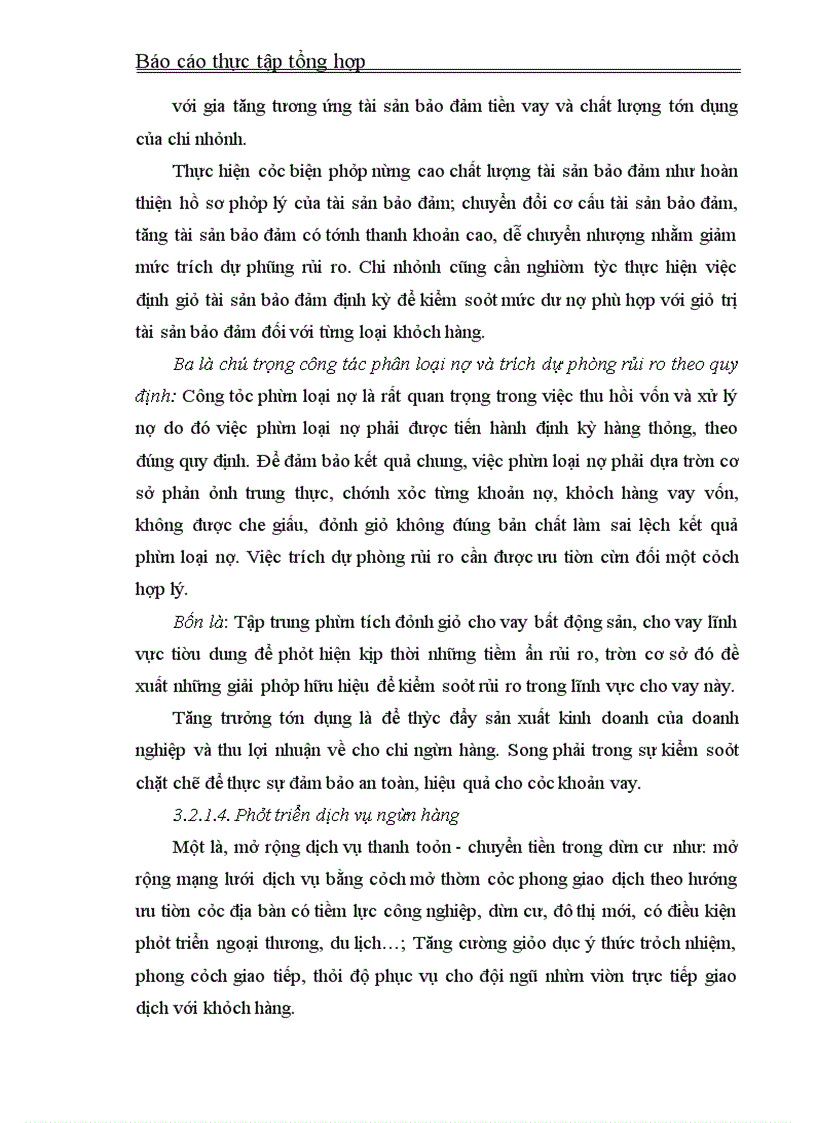 image for page Giải pháp nhằm phát triển tốt hơn hoạt động của BIDV Hà Thành