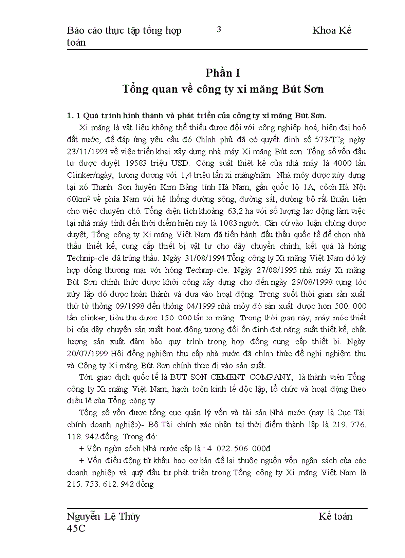 image for page Tổ chức hạch toán kế toán của Công ty Xi măng Bút Sơn