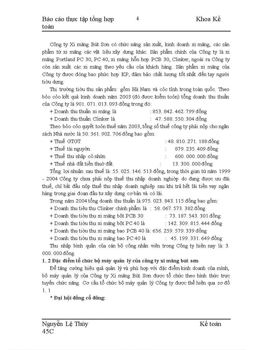 image for page Tổ chức hạch toán kế toán của Công ty Xi măng Bút Sơn