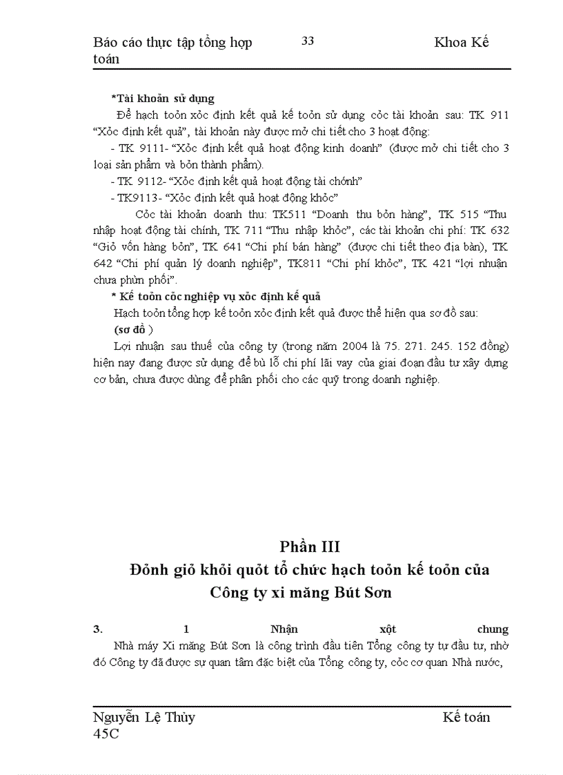 image for page Tổ chức hạch toán kế toán của Công ty Xi măng Bút Sơn