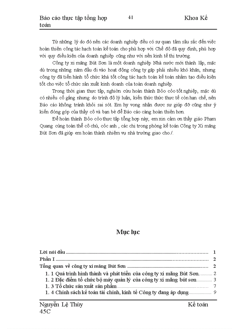 image for page Tổ chức hạch toán kế toán của Công ty Xi măng Bút Sơn