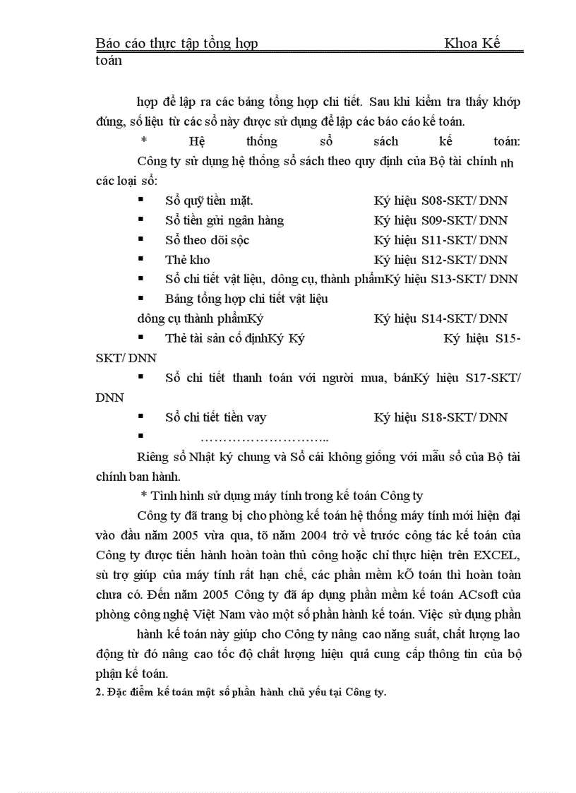 image for page Tổ chức công tác kế toán tại Công ty.