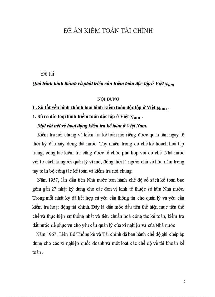 image for page Quá trình hình thành và phát triển của Kiểm toán độc lập ở Việt Nam