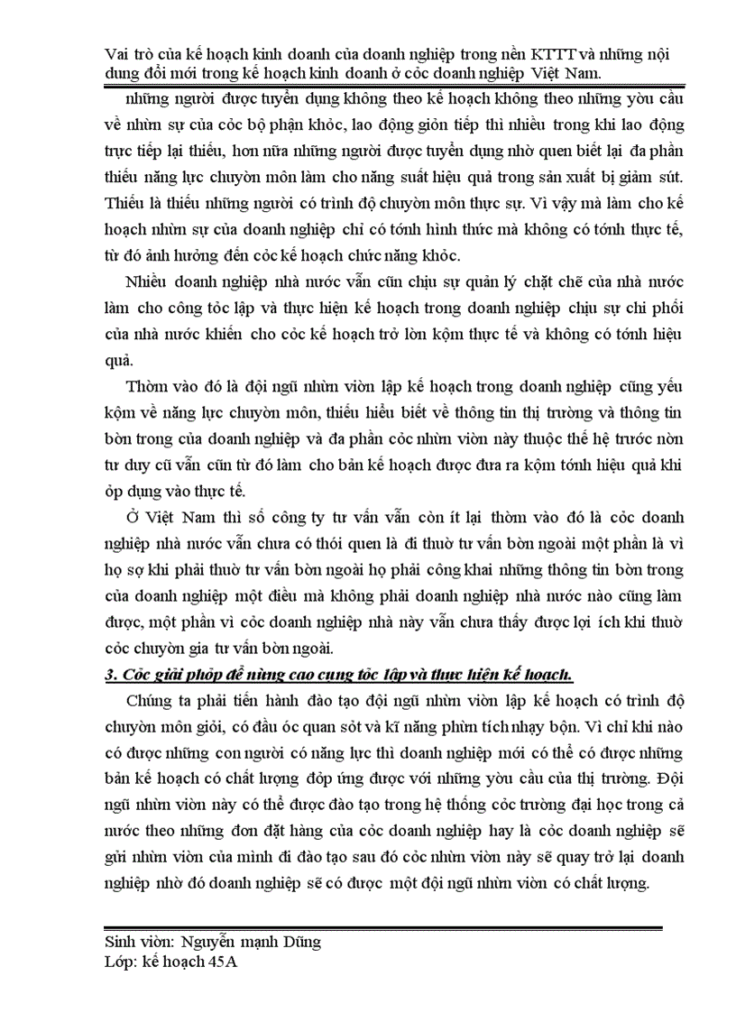 image for page Vai trò của kế hoạch kinh doanh của doanh nghiệp trong nền kinh tế thị trường