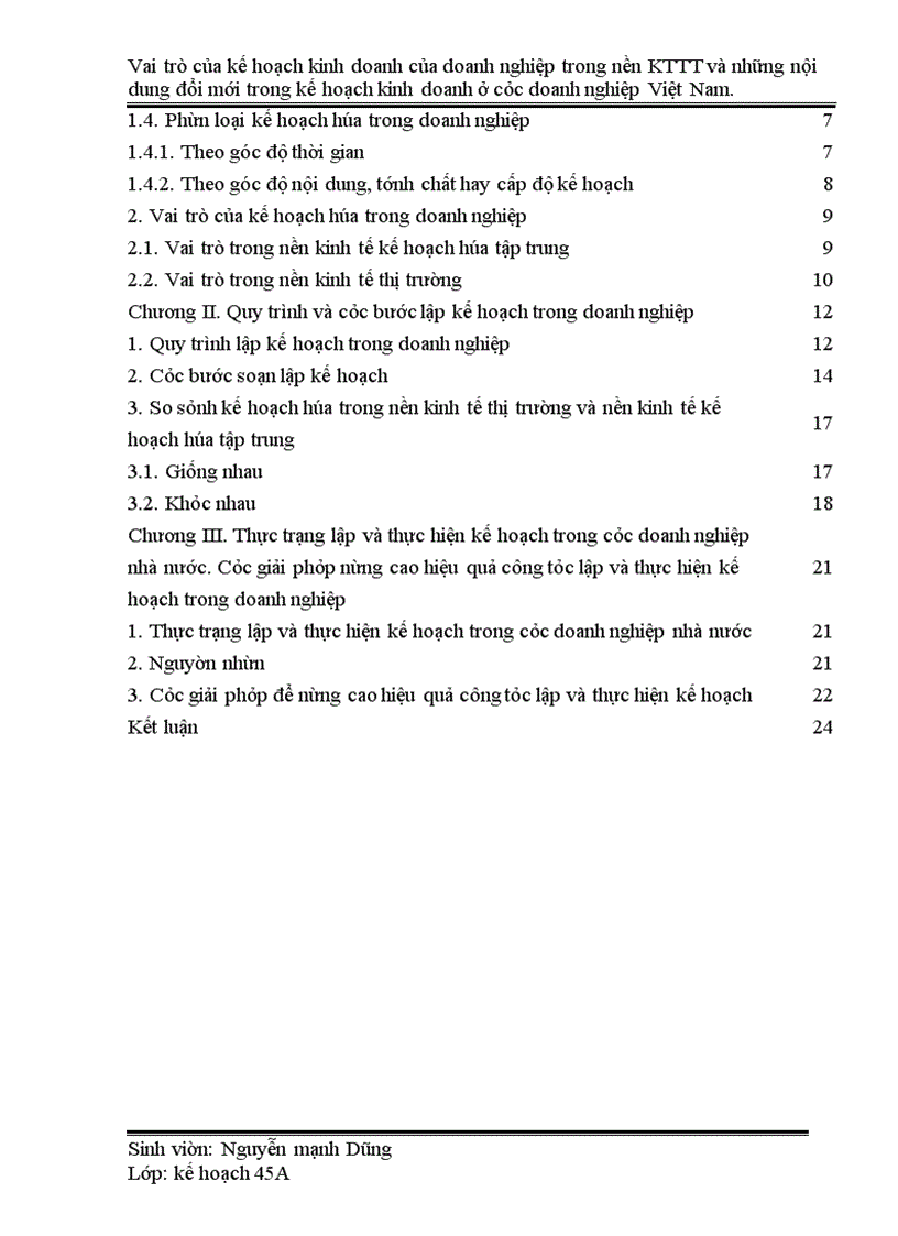 image for page Vai trò của kế hoạch kinh doanh của doanh nghiệp trong nền kinh tế thị trường