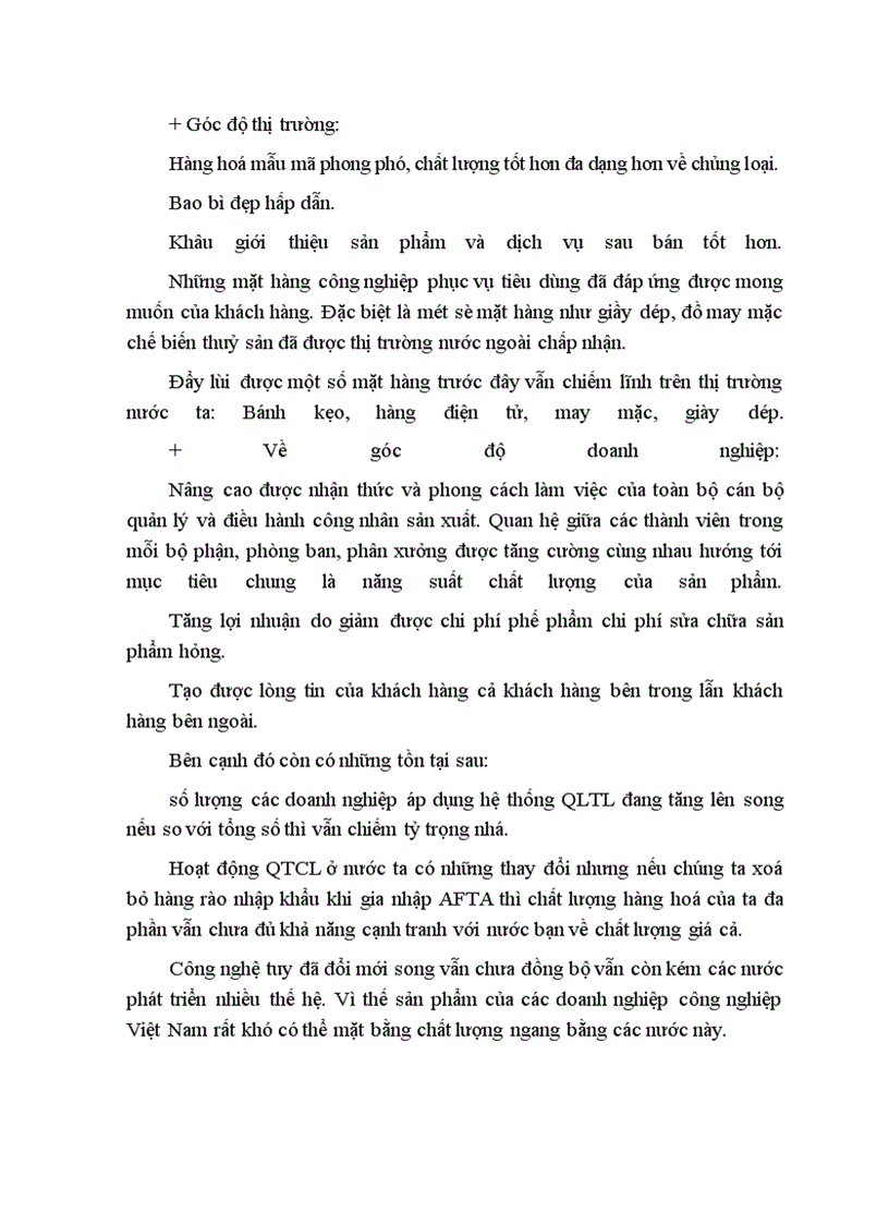 image for page Thực trạng và một số giải pháp nhằm áp dụng một cách hợp lý và hiệu quả hệ thống quản trị chất lượng trong các DNCN Việt Nam