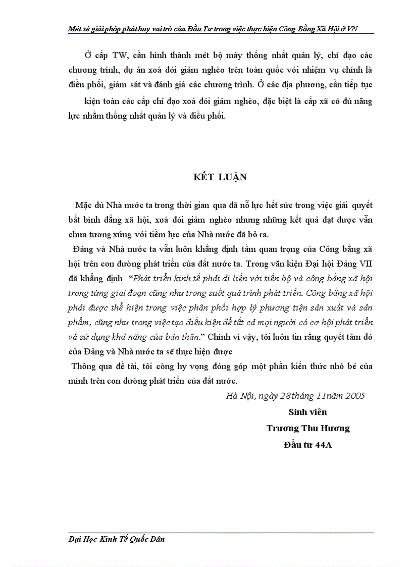 image for page Một số giải pháp phát huy vai trò của Đầu Tư trong việc thực hiện Công Bằng Xã Hội ở Việt Nam