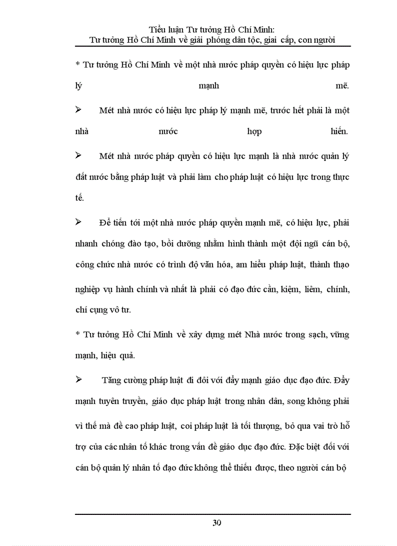 image for page Tiểu luận Tư tưởng Hồ Chí Minh: Tư tưởng Hồ Chí Minh về giải phóng dân tộc, giai cấp, con người