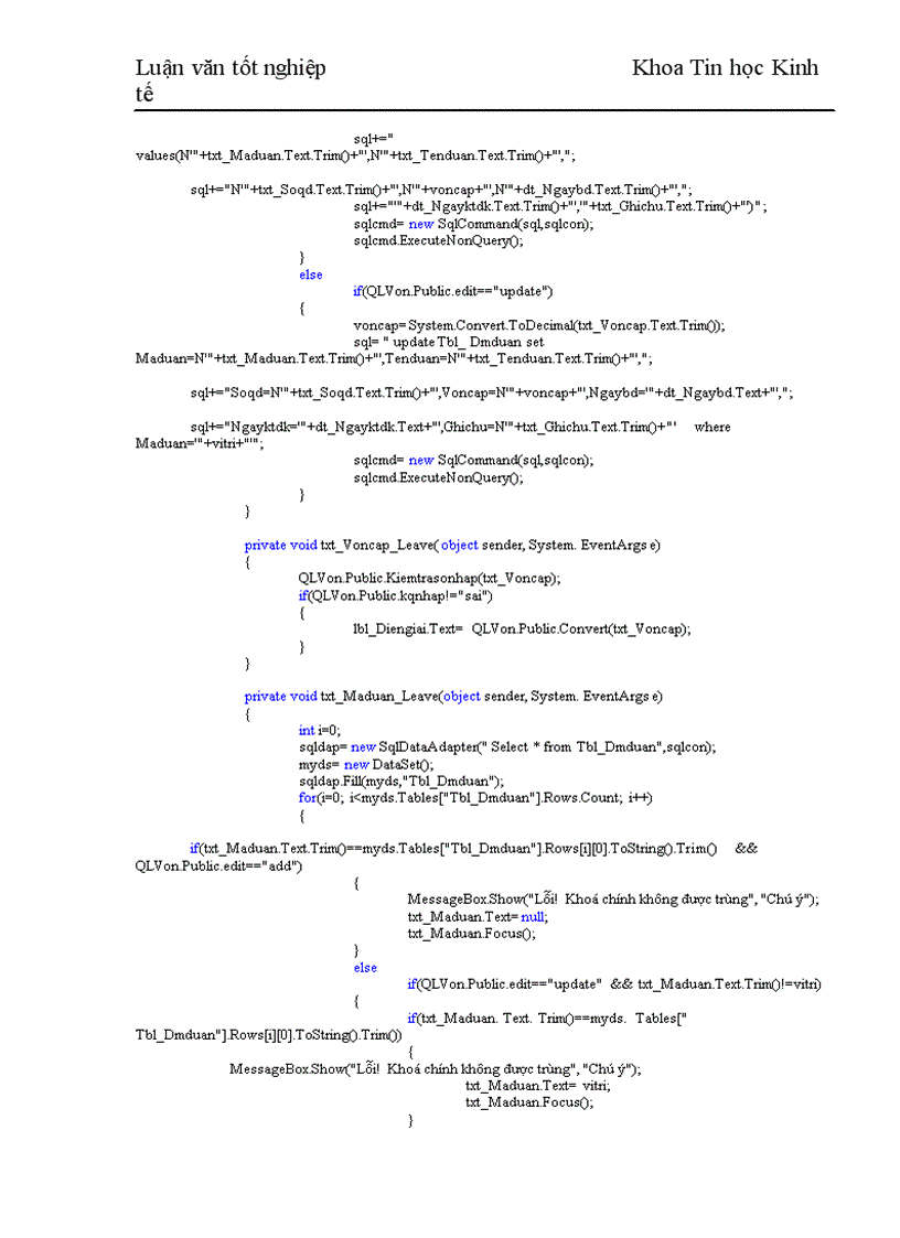 image for page Nghiên cứu xây dựng phần mềm quản lý vốn trong dự án đầu tư