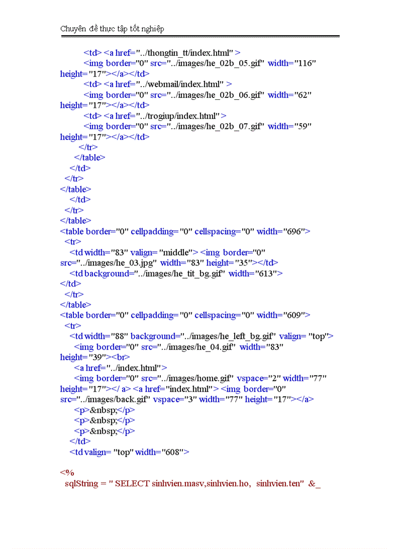 image for page Thiết kế trang Web tra cứu kết quả học tập của sinh viên