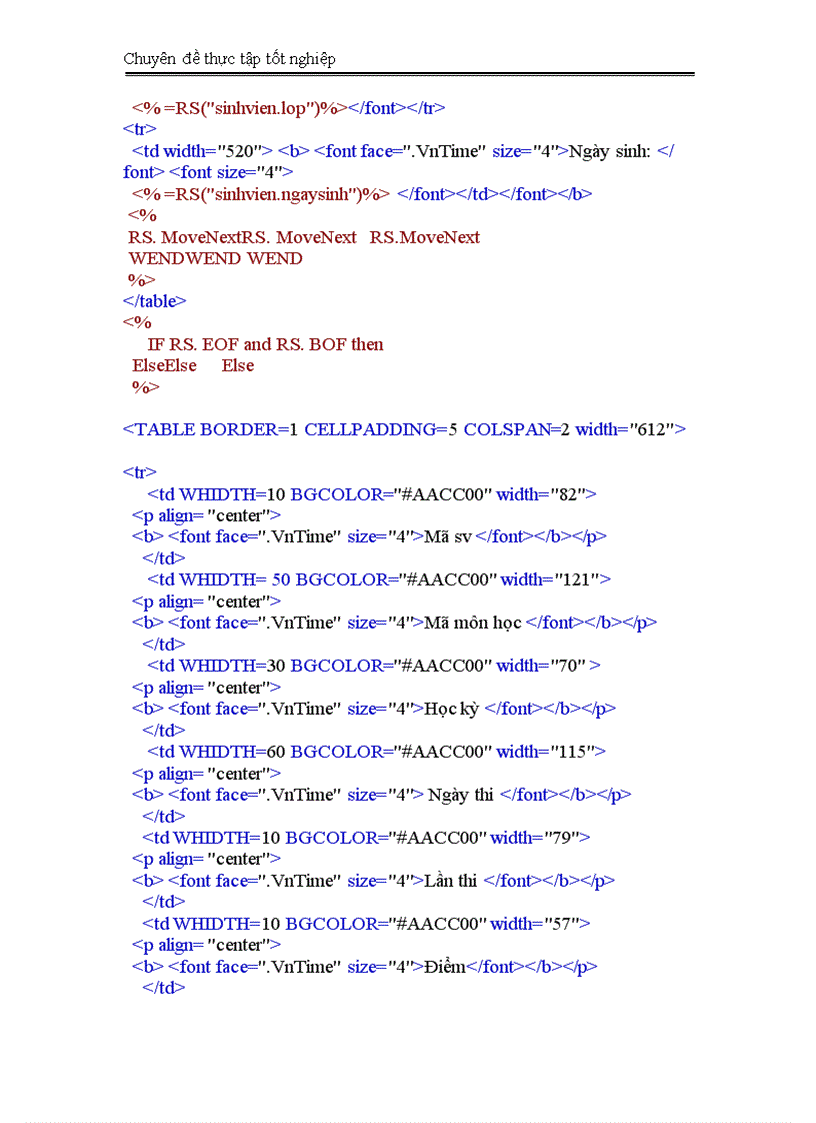 image for page Thiết kế trang Web tra cứu kết quả học tập của sinh viên