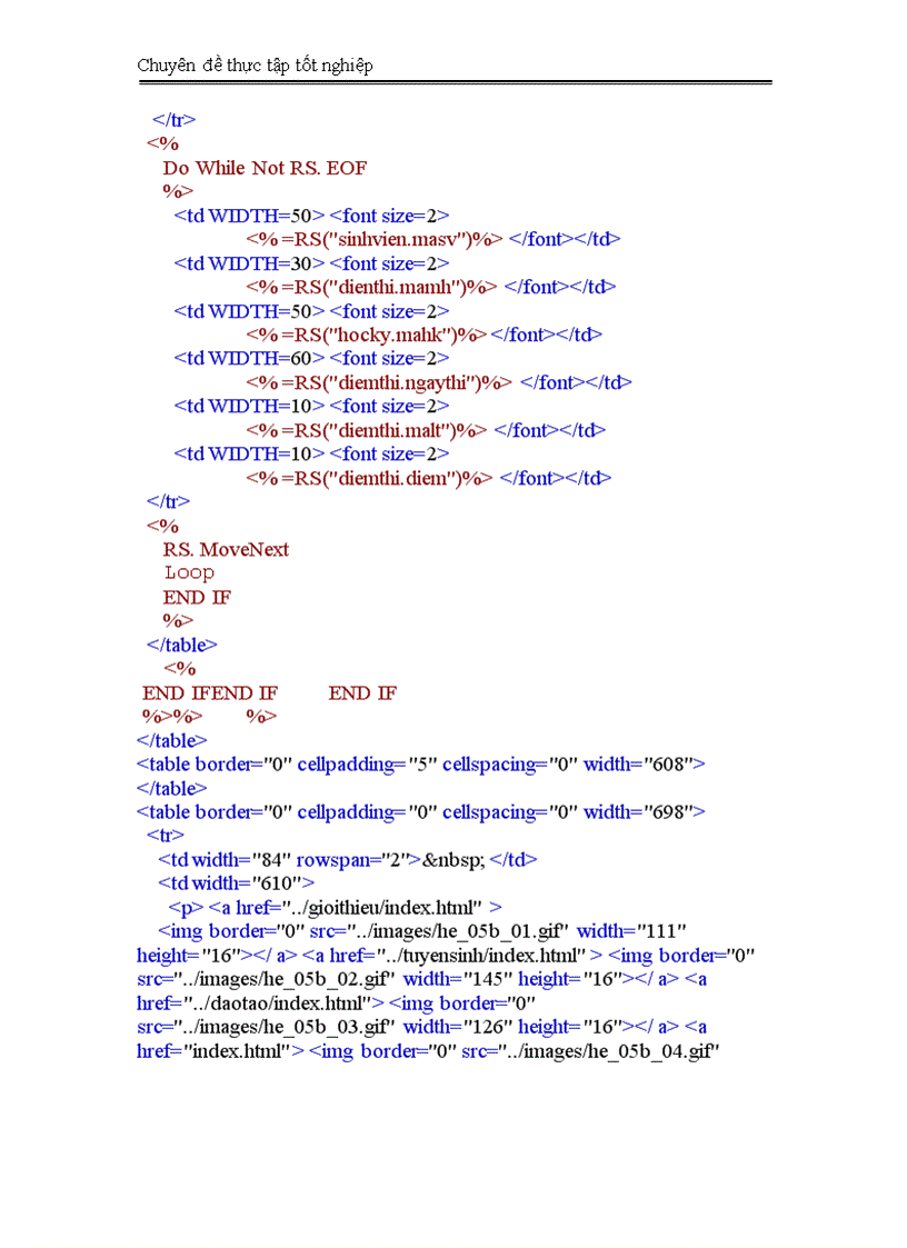 image for page Thiết kế trang Web tra cứu kết quả học tập của sinh viên