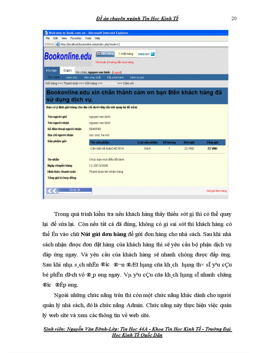 image for page Phân tích, thiết kế website Bán hàng qua mạng