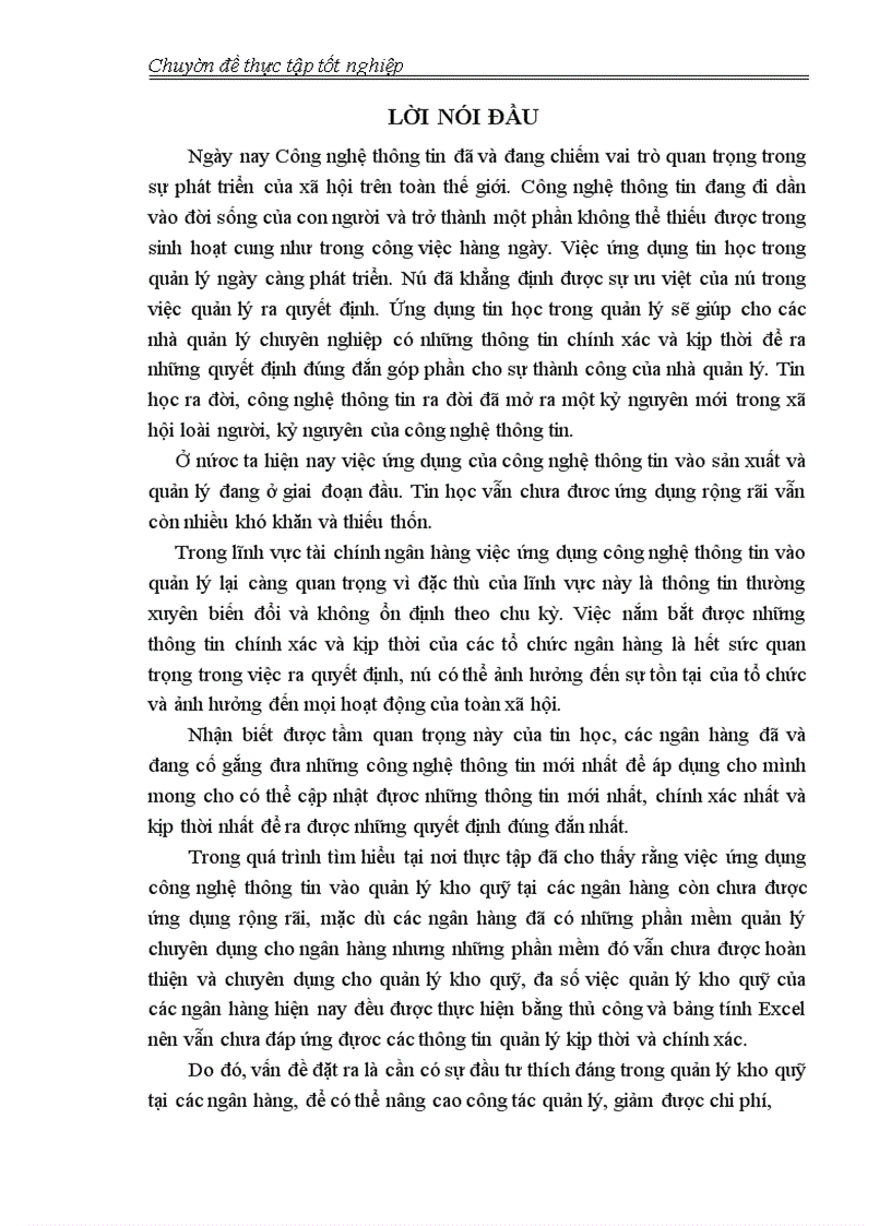 image for page Xây dựng phần mềm quản lý kho quỹ tại Sở giao dịch Ngân hàng Nông nghiệp và Phát triển Nông thôn Việt Nam