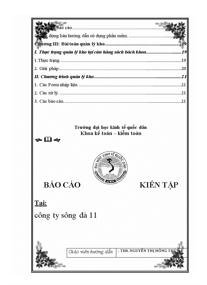 image for page Bài toán quản lý kho