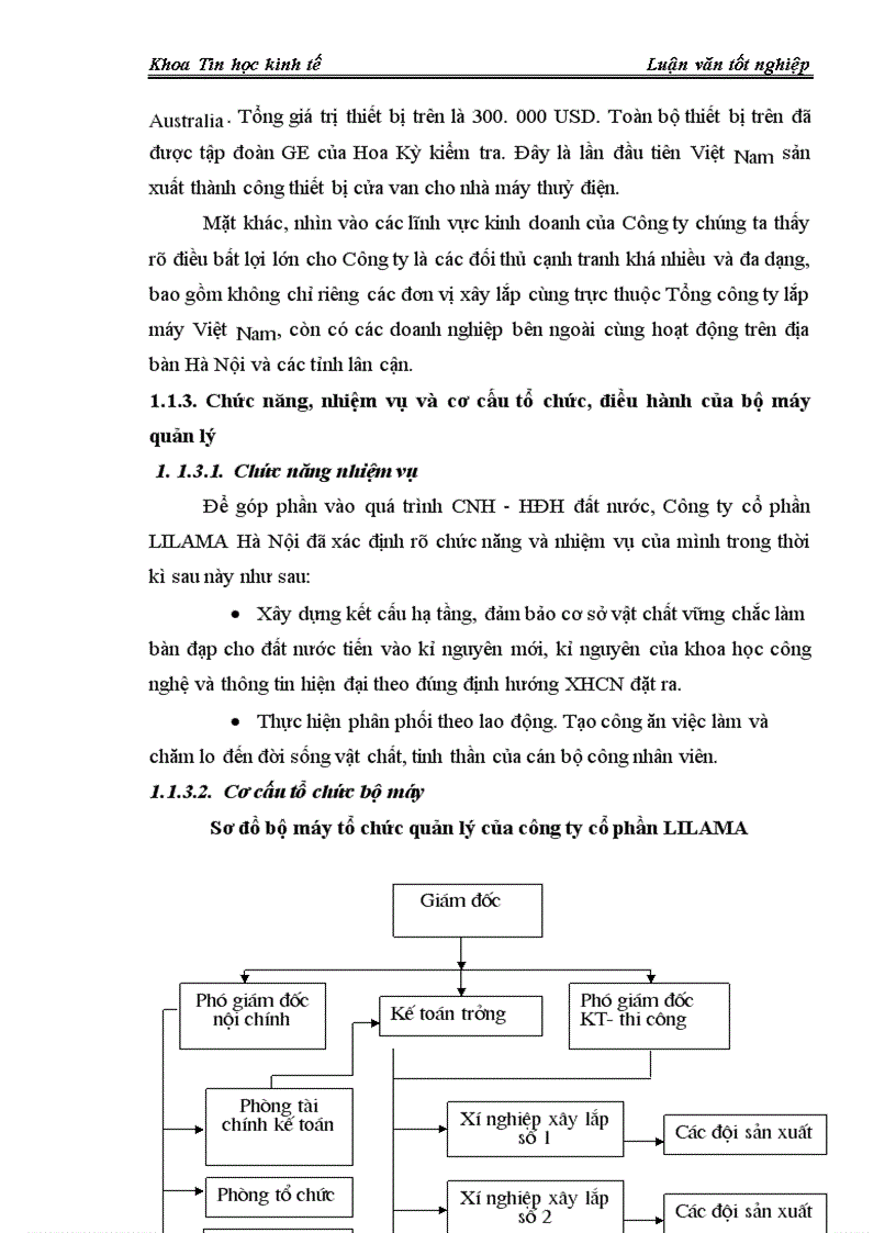 image for page Phân tích và thiết kế chương trình quản lý vật tư thiết bị tại công ty cổ phần LILAMA Hà Nội