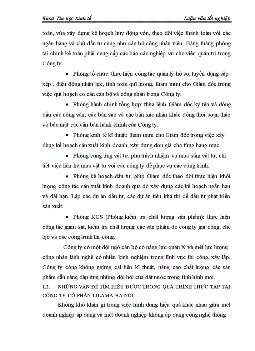 image for page Phân tích và thiết kế chương trình quản lý vật tư thiết bị tại công ty cổ phần LILAMA Hà Nội