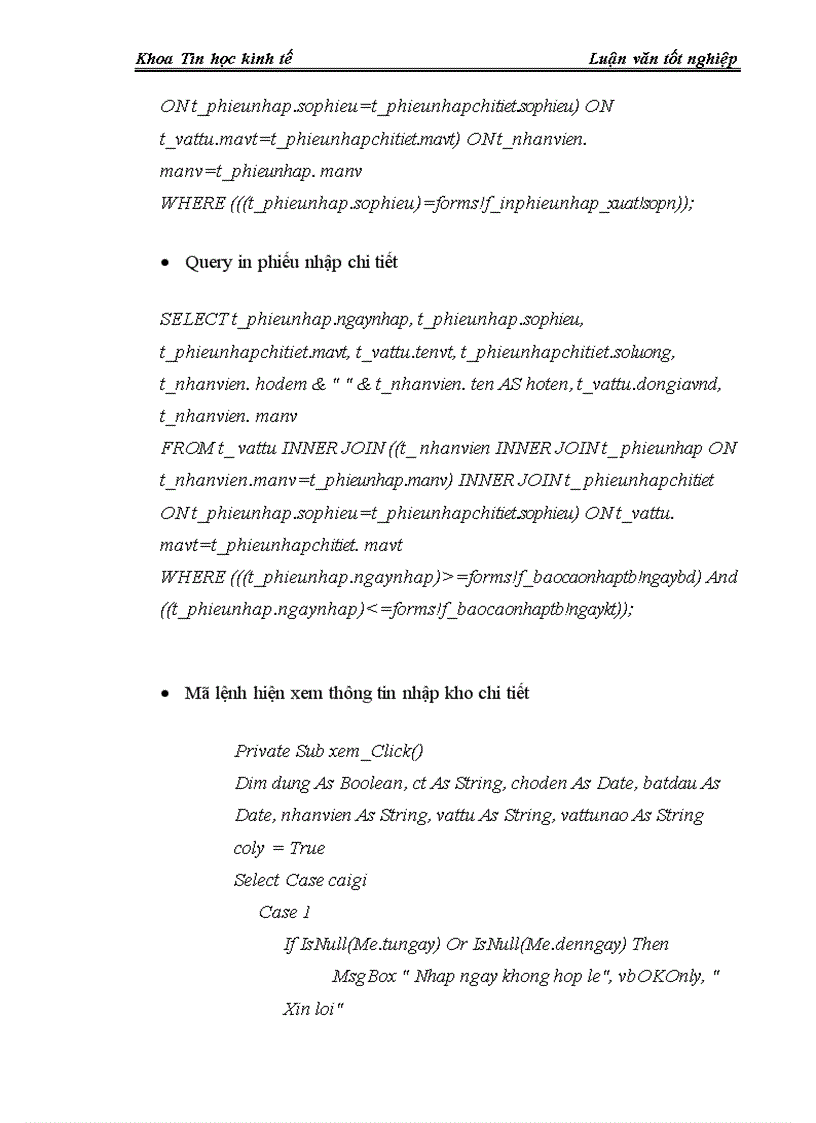 image for page Phân tích và thiết kế chương trình quản lý vật tư thiết bị tại công ty cổ phần LILAMA Hà Nội