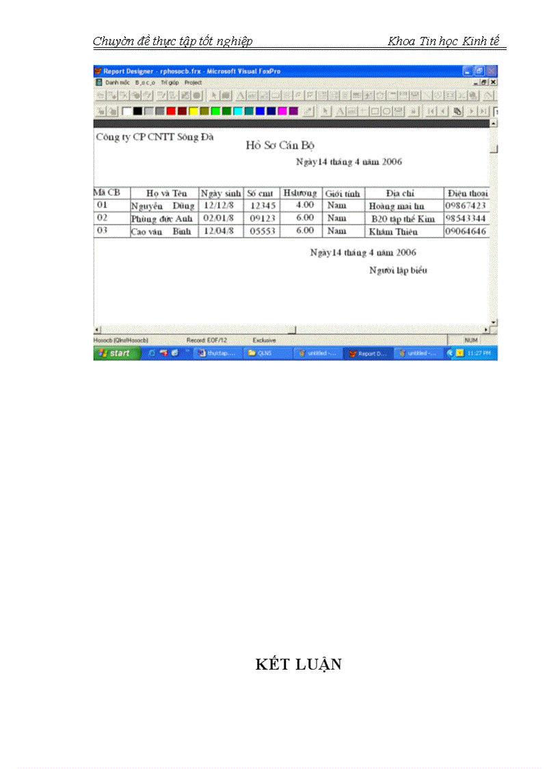 image for page Phân tích thiết kế hệ thống thông tin quản lý nhân sự tại công ty cổ phần công nghệ thông tin sông đà