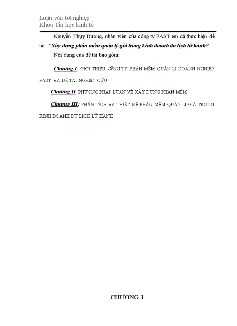 image for page Xây dựng phần mềm quản lý giá trong kinh doanh du lịch lữ hành
