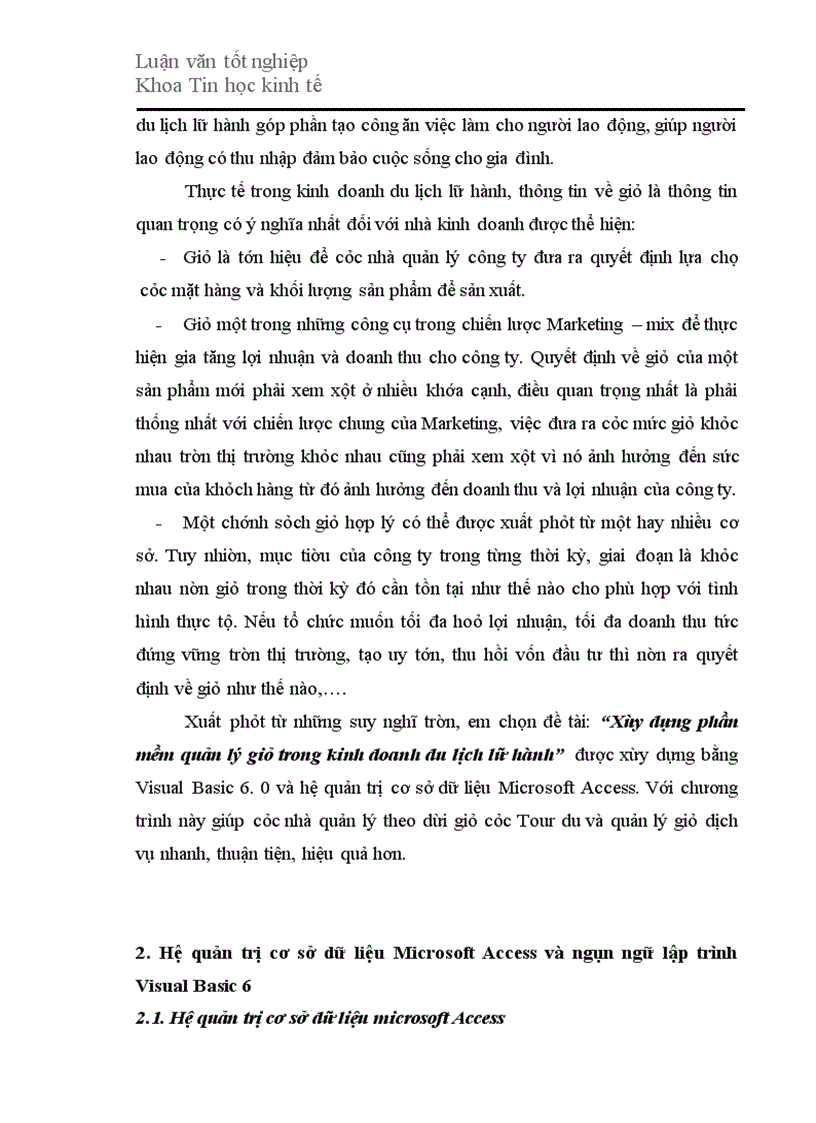 image for page Xây dựng phần mềm quản lý giá trong kinh doanh du lịch lữ hành