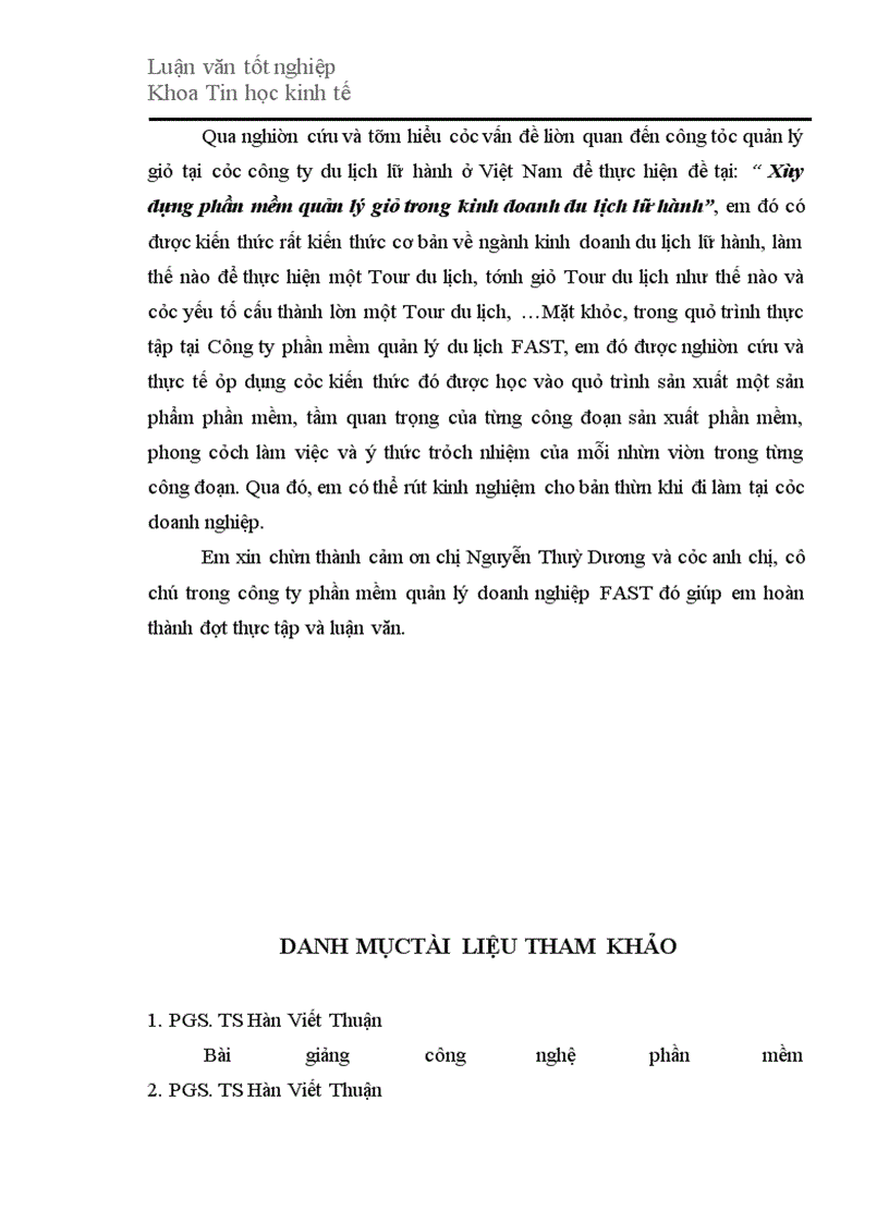 image for page Xây dựng phần mềm quản lý giá trong kinh doanh du lịch lữ hành