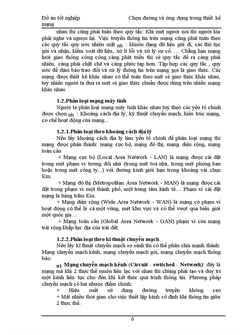 image for page Chọn đường và ứng dụng trong thiết kế mạng