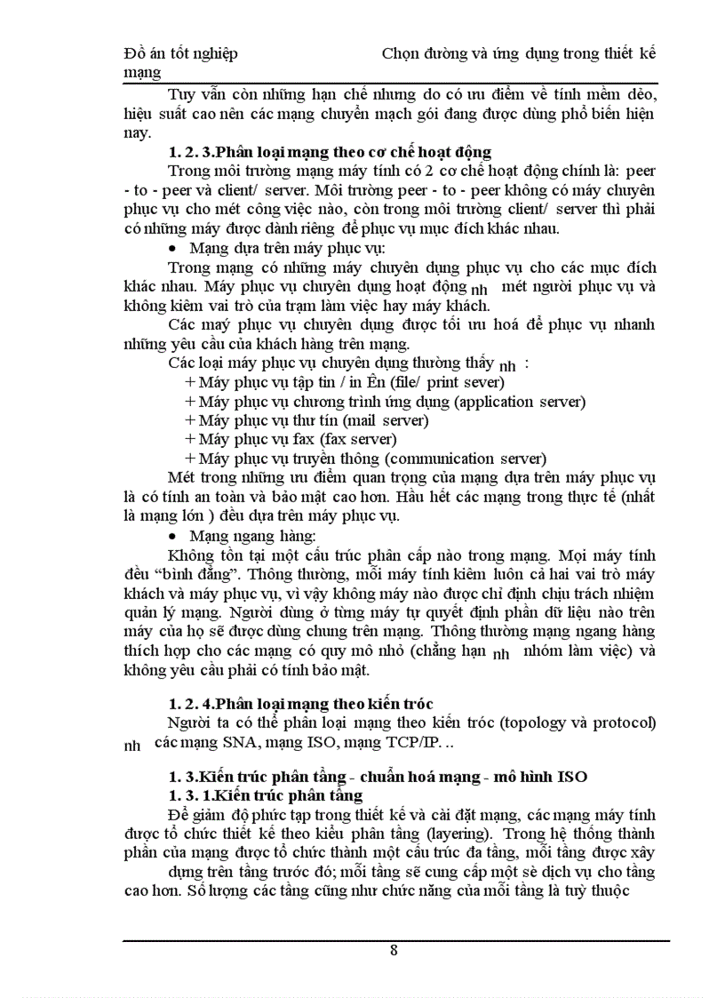 image for page Chọn đường và ứng dụng trong thiết kế mạng