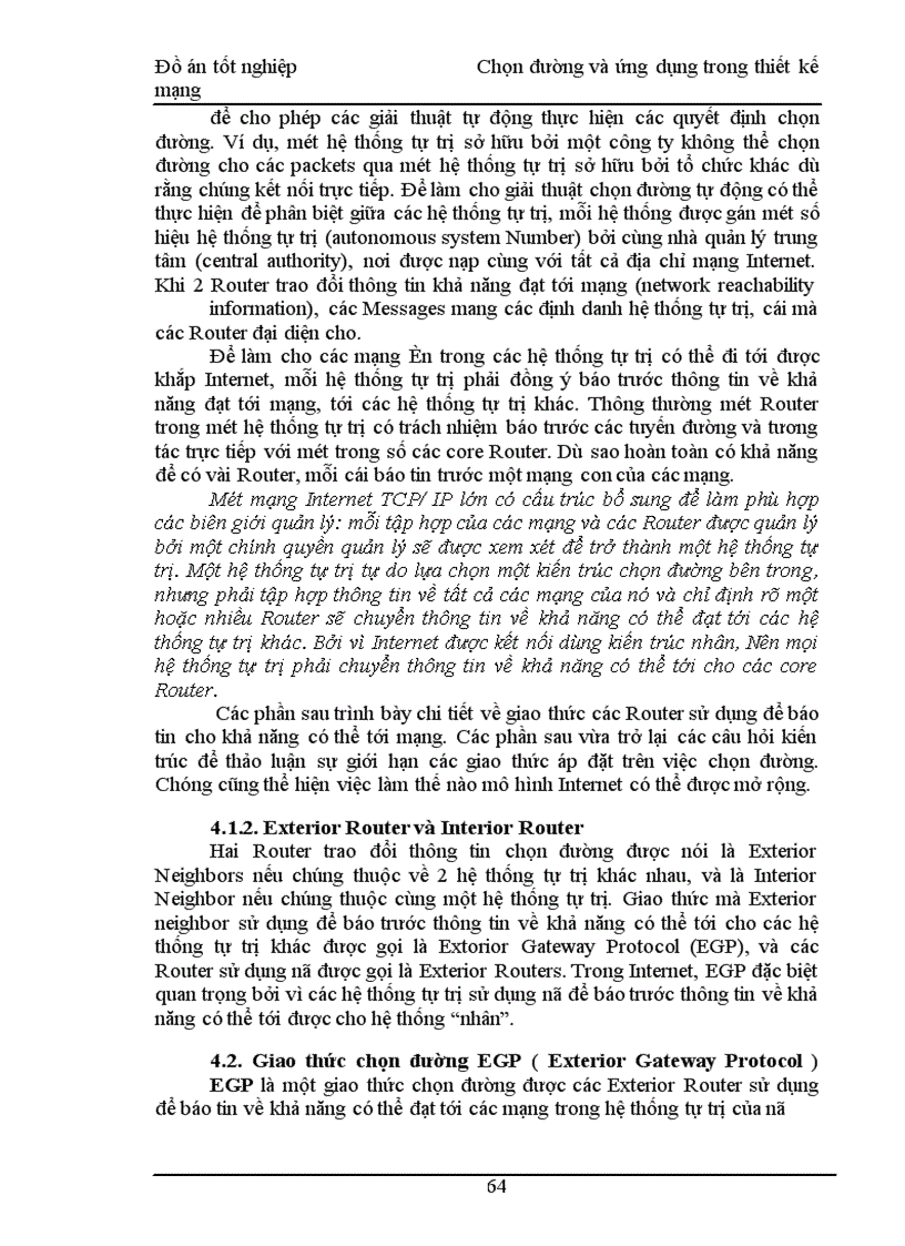 image for page Chọn đường và ứng dụng trong thiết kế mạng