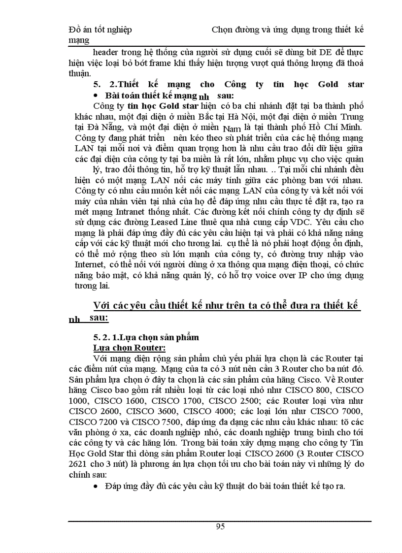 image for page Chọn đường và ứng dụng trong thiết kế mạng