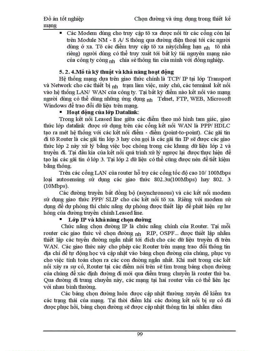 image for page Chọn đường và ứng dụng trong thiết kế mạng