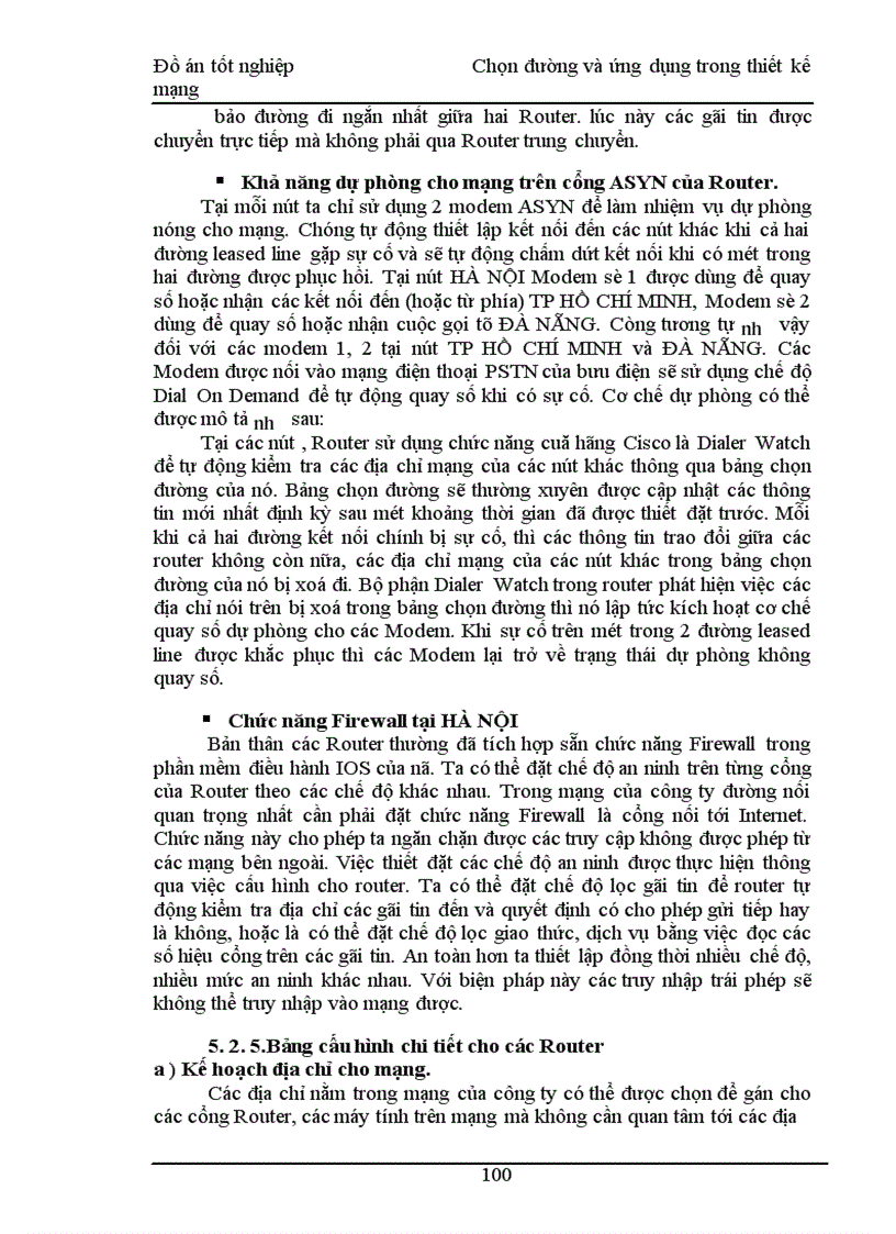 image for page Chọn đường và ứng dụng trong thiết kế mạng