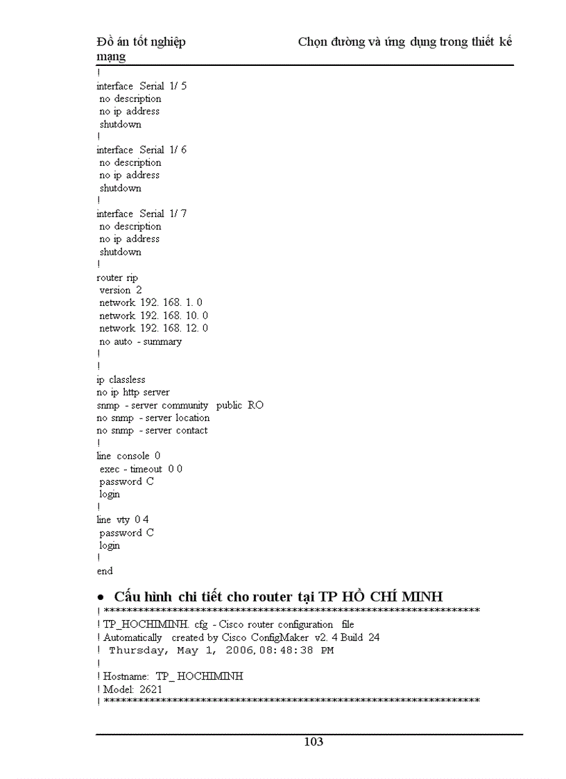 image for page Chọn đường và ứng dụng trong thiết kế mạng