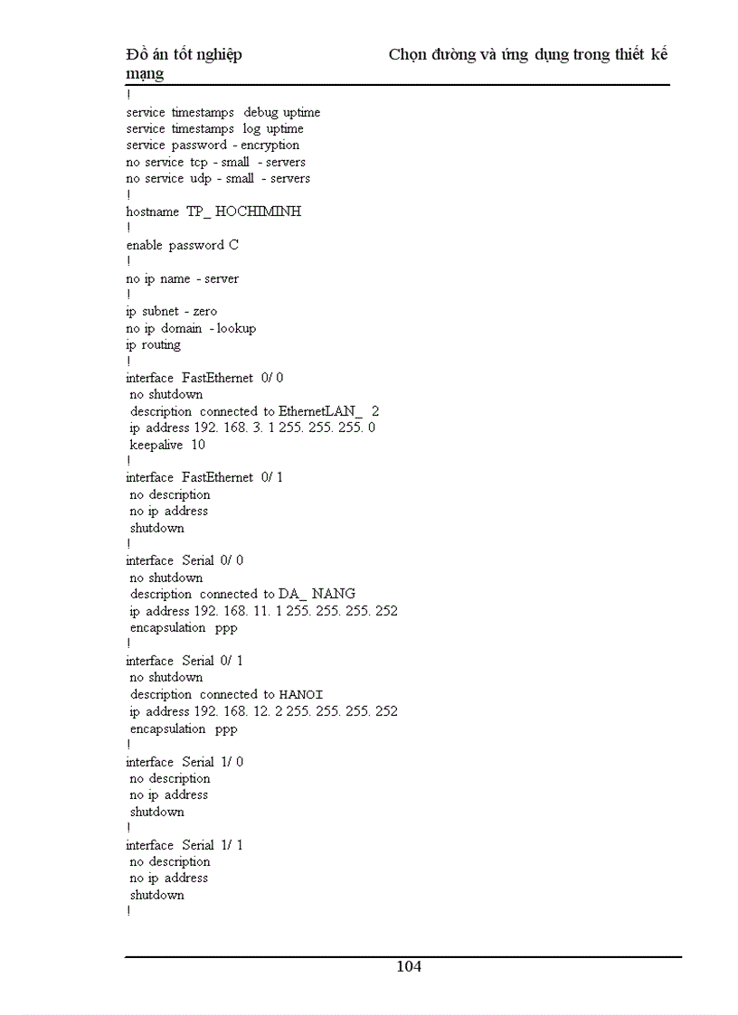 image for page Chọn đường và ứng dụng trong thiết kế mạng