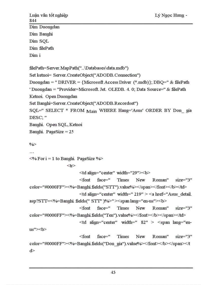 image for page Ứng dụng công nghệ ASP vào công việc quản lý và mua bán hàng máy tính trên mạng