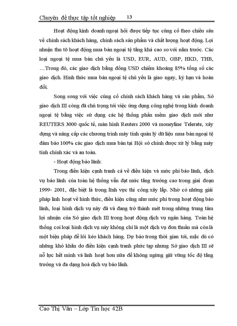 image for page Xây dựng hệ thống thông tin quản lý tiền vay tại Sở giao dịch III- Ngân hàng Đầu tư và Phát triển Việt Nam