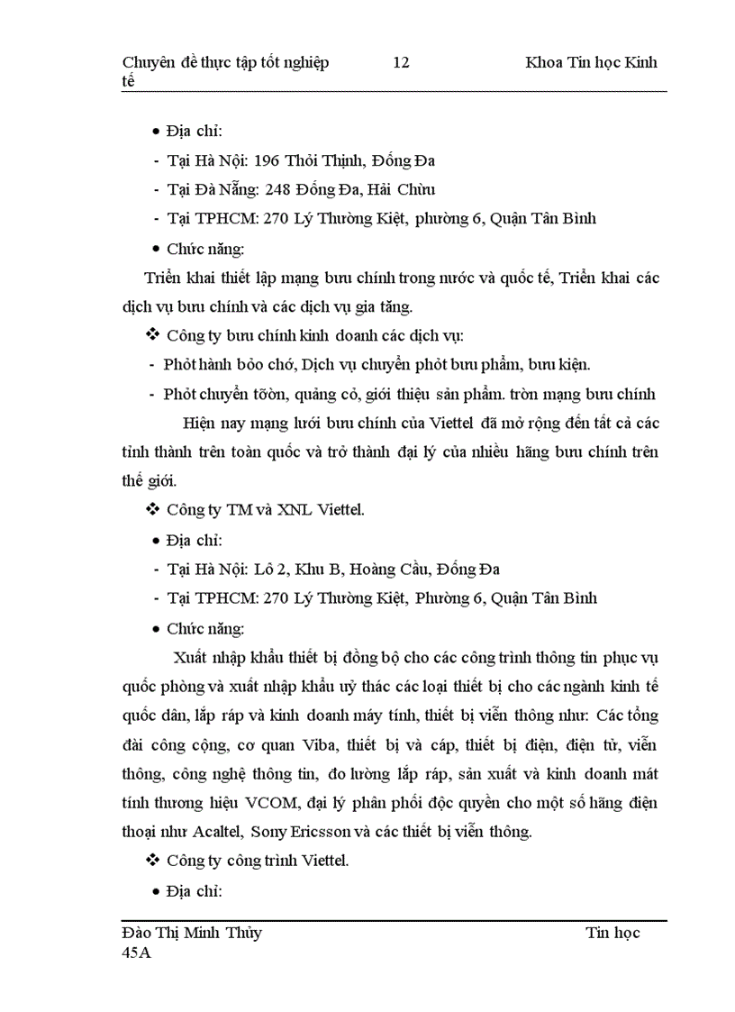 image for page Xây dựng Hệ thống thông tin quản lý bán hàng tại Trung tâm Kinh doanh Di động Viettel