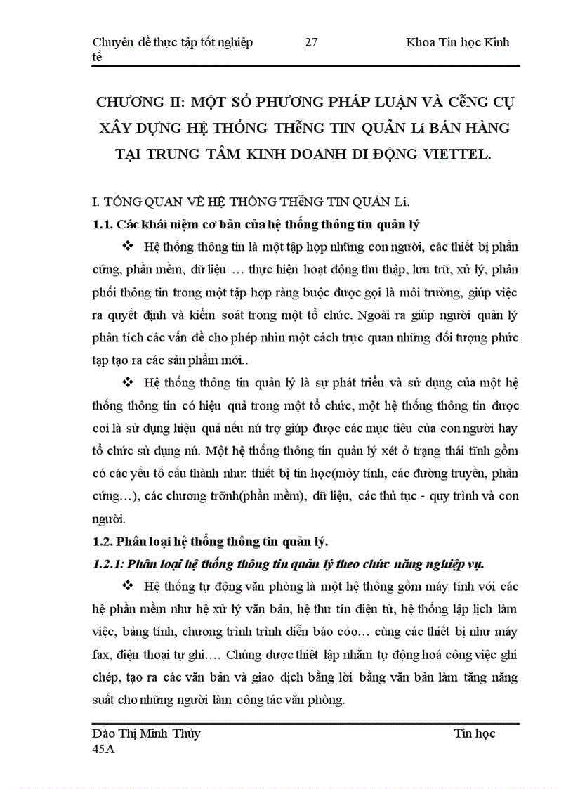 image for page Xây dựng Hệ thống thông tin quản lý bán hàng tại Trung tâm Kinh doanh Di động Viettel