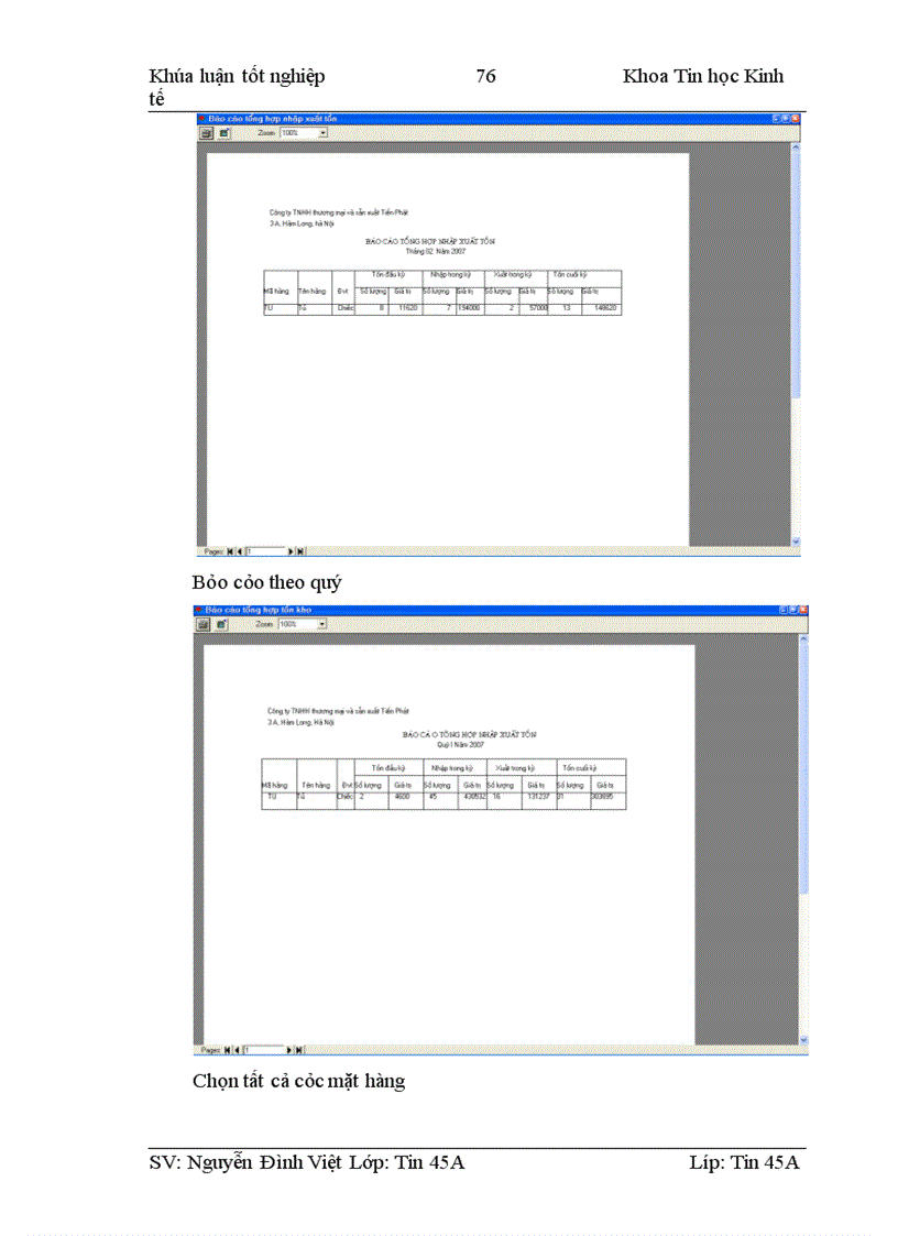 image for page Phân tích thiết kế hệ thống thông tin quản lý kho tại công ty TNHH thương mại và sản xuất Tiến Phát