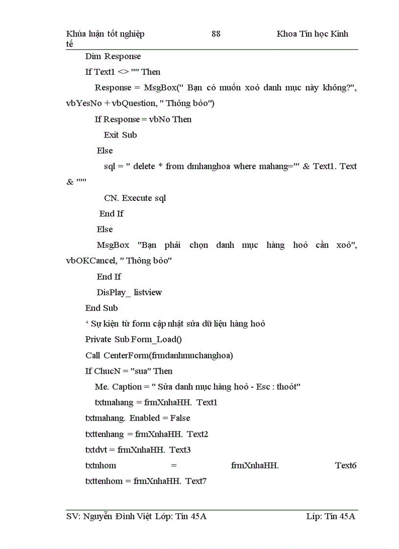 image for page Phân tích thiết kế hệ thống thông tin quản lý kho tại công ty TNHH thương mại và sản xuất Tiến Phát