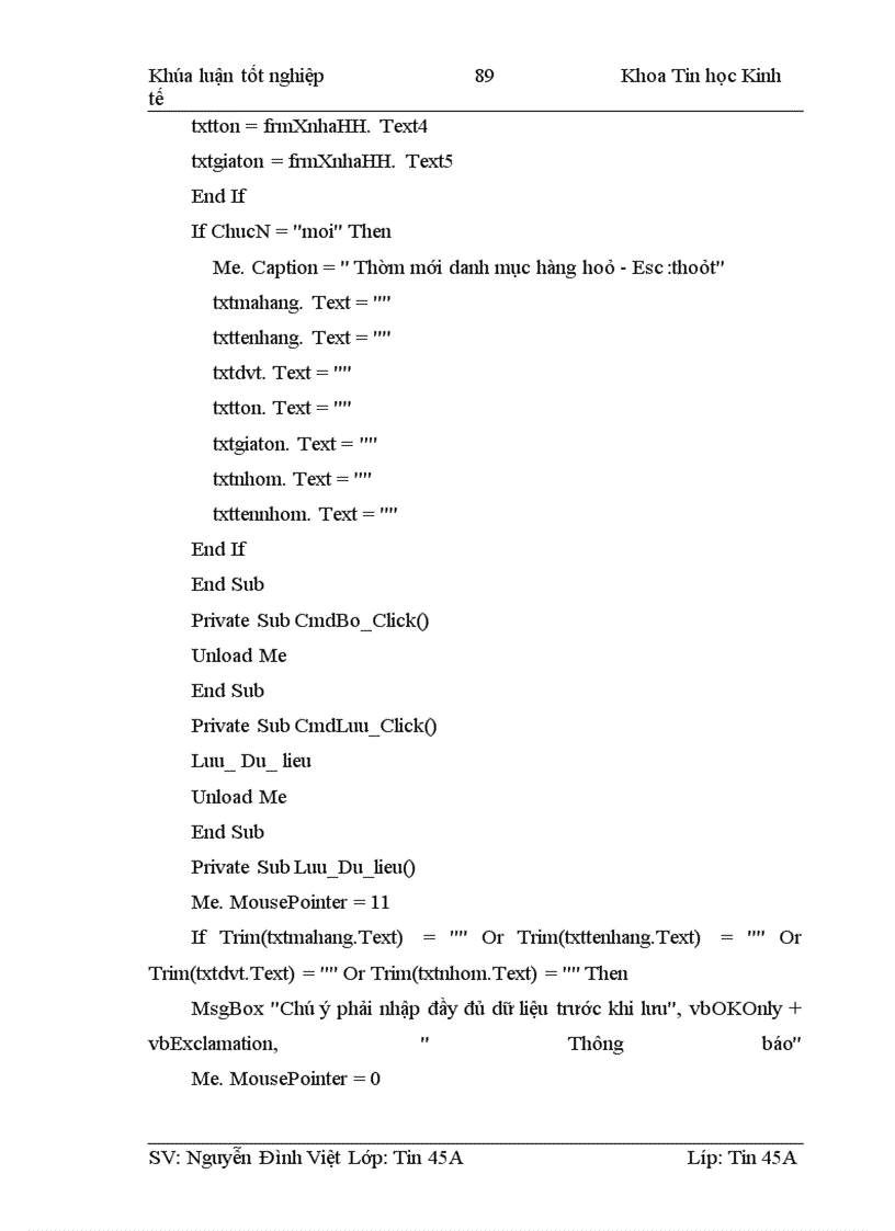 image for page Phân tích thiết kế hệ thống thông tin quản lý kho tại công ty TNHH thương mại và sản xuất Tiến Phát