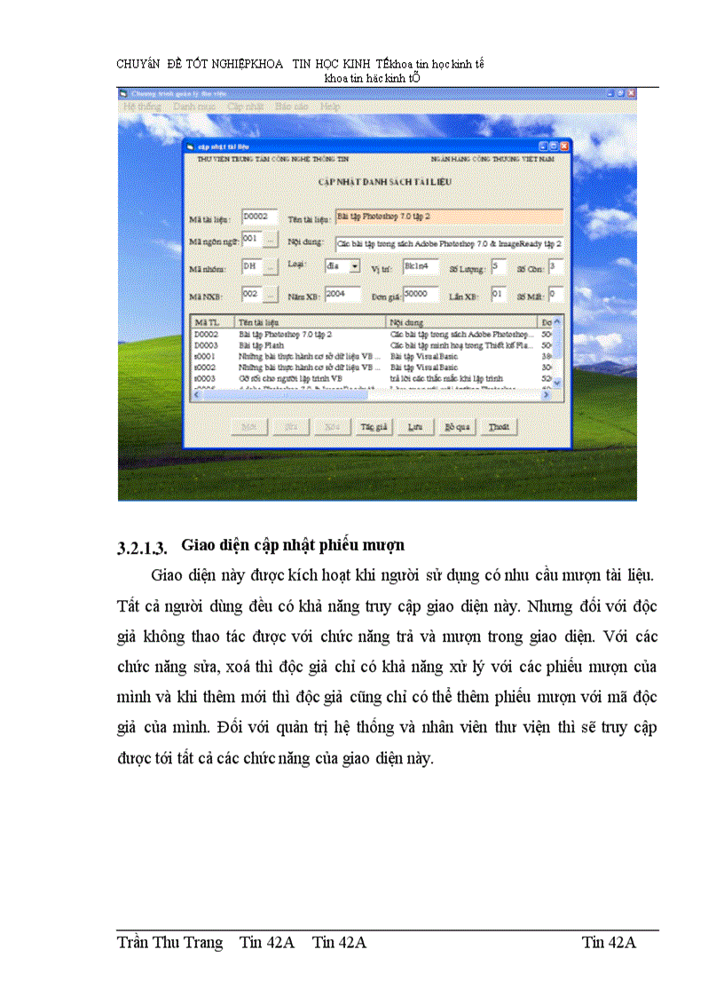 image for page Phân tích, thiết kề phần mềm quản lý thư viện