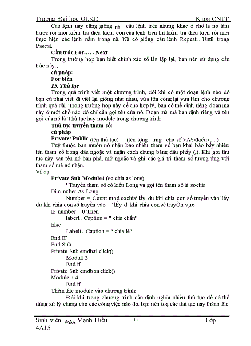 image for page Xây Dựng Chương Trình Quản Lý Thi Trách Nghiệm Bằng Ngôn Ngữ Visual Basic