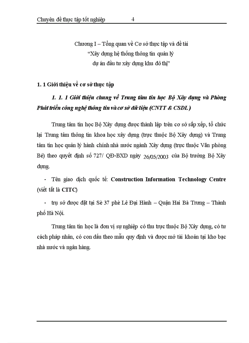 image for page Xây dựng hệ thống thông tin quản lý dự án đầu tư xây dựng khu đô thị