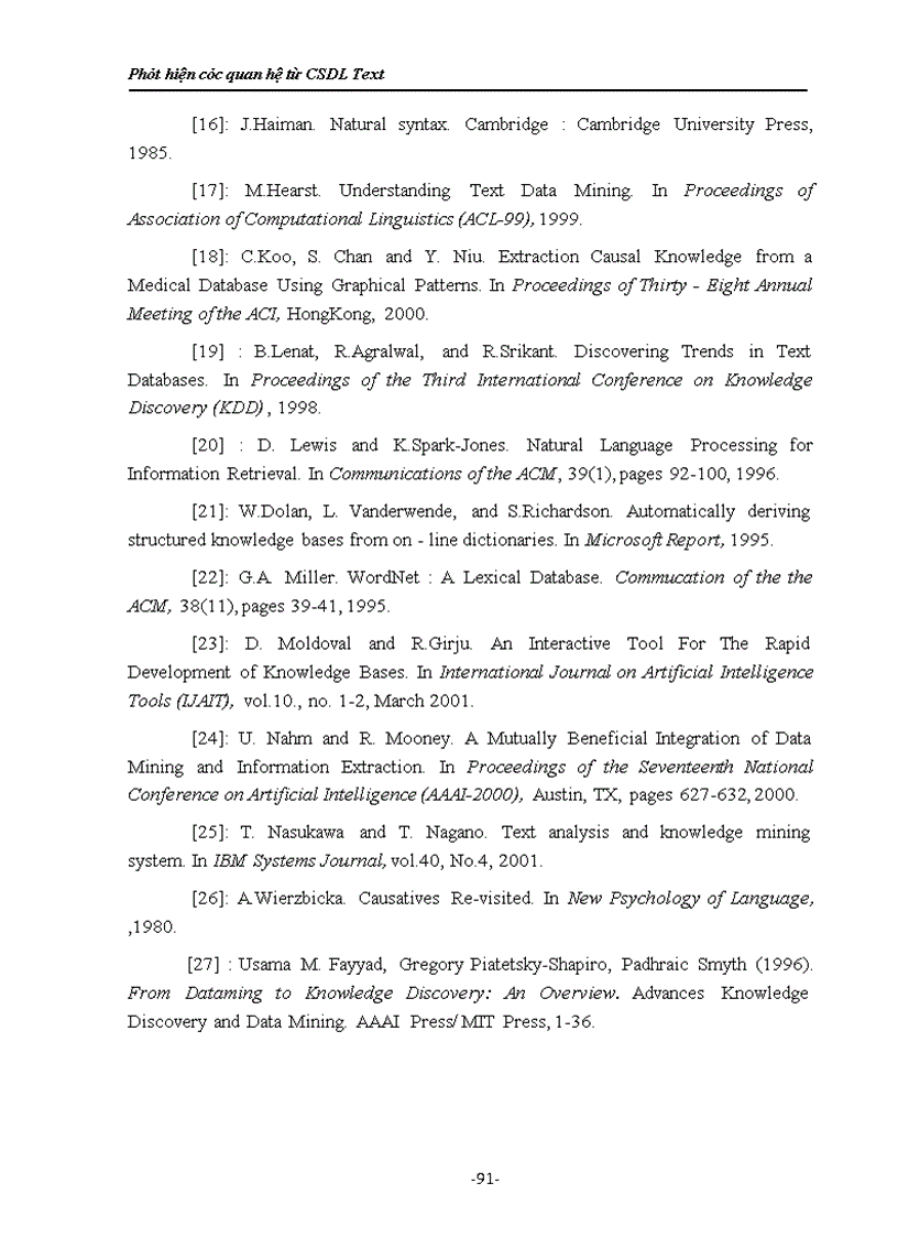 image for page Phát hiện các quan hệ từ CSDL Text