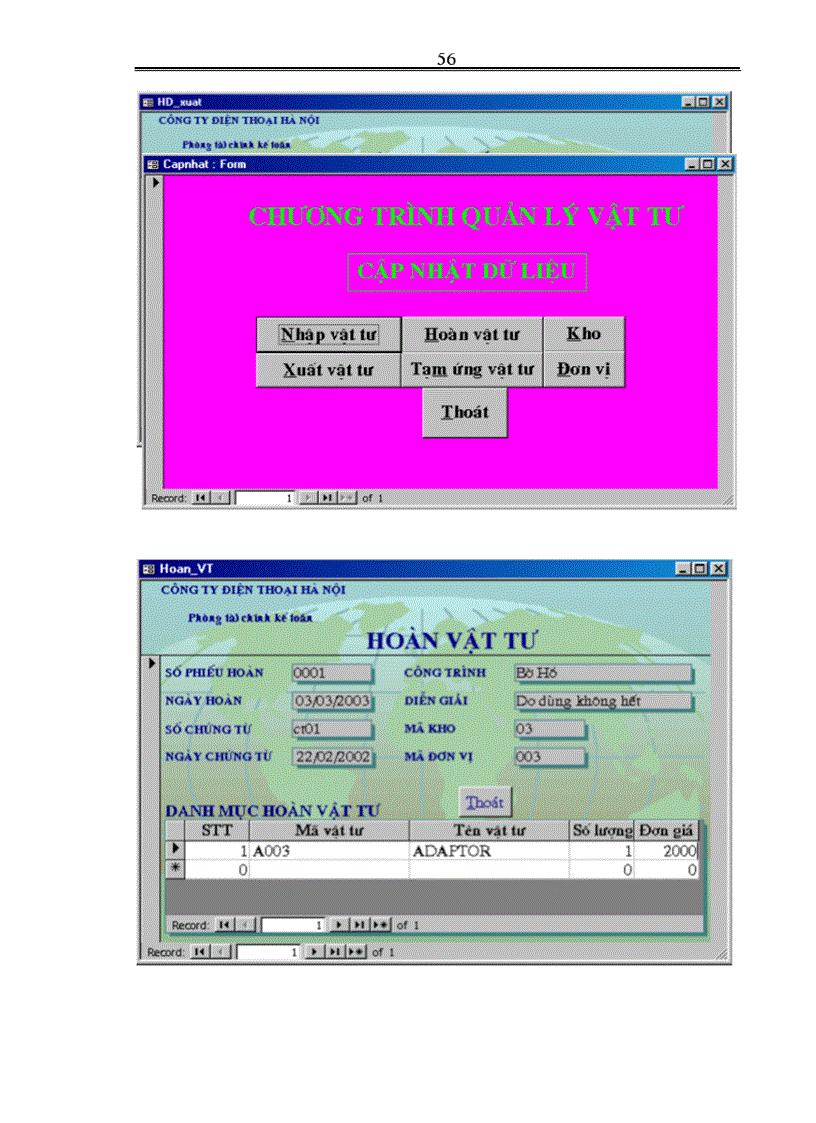 image for page Phân tích, thiết kế và xây dựng hệ thống thông tin “quản lý vật tư”