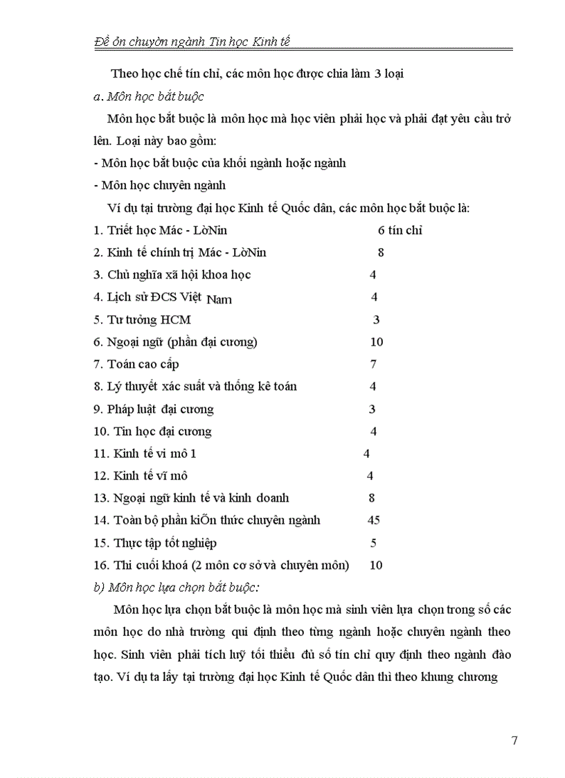 image for page Tin học hoá quy trình đăng kí học theo học chế tín chỉ